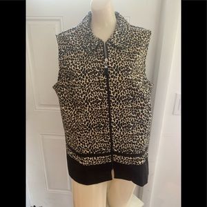 Halmode Plus vest print Leopard size 16  Women